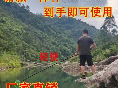 鋰電一體桿廠家批發,一體單竿抄網吸魚浮魚